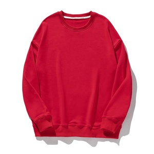 Sudadera de cuello redondo sólido pesado para hombre Sudadera de lana ODM de alta calidad con logotipo personalizado Sudaderas con capucha de invierno OEM - Product Image 4