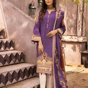 Wedding Wear 3 PIECE UNSTITCHED KHADDAR <b>SUIT</b> Pakistani Salwar Kameez <b>Women</b> Winter <b>Dresses</b> Wholesale Customized - Product Image 1