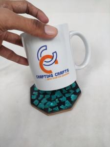 Posavasos Cuadrado Decorativo de Bambú Ecológico de Primera Calidad, Duradero, 400 mm de Diámetro, Personalizable para Bebidas Diarias - Product Image 2