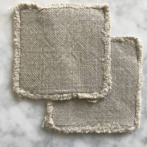 Sous-verre en lin, dernier artisanat pour tissu lavé carré en lin pur tapis de Table et sous-verres pour boisson - Product Image 4