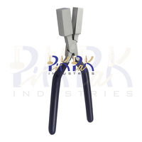 Pince à sertir carrée en acier inoxydable 160 mm avec poignées en PVC à ressort, mâchoires extra-larges 16 mm 20 mm pour sertissage de circlips et découpe de bijoux