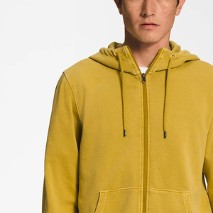 Sweat à capuche zippé en coton vierge de haute qualité avec logo personnalisé Sweats à capuche zippés surdimensionnés en coton mélangé épais pour hommes - Product Image 6