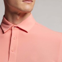 Camiseta Casual de Manga Corta para Hombre, Talla Grande, Tejido de Punto Sólido, Transpirable, Ecológico, de Secado Rápido, con Logotipo Bordado, de Algodón y Bambú