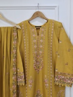 Colección de Vestidos Formales de Invierno para Fiestas Indias y Pakistaníes de Lujo de Ssumaira, Salwar Kameez Bordado con Dupatta, Traje de 3 Piezas