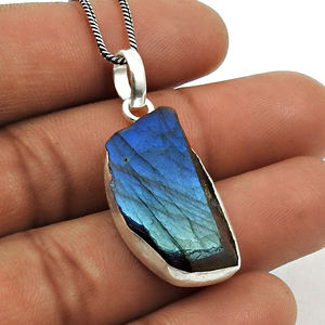 Colgante antiguo de piedras preciosas de cuarzo rosa en bruto Natural hecho a mano Vintage 925 colgante de plata esterlina sólida para mayorista de mujer - Product Image 5