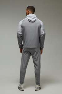 Conjunto Deportivo para Hombre con Chaqueta con Capucha de Tela Elástica y Pantalones Deportivos para Gimnasio, Pedidos al por Mayor OEM - Product Image 4