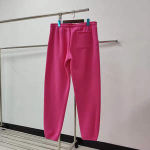 กางเกงวอร์มผ้าฝ้ายขาตรงปักลายผ้าฟลีซผ้าฝ้ายวินเทจใส่เป็นกรด - Product Image 6