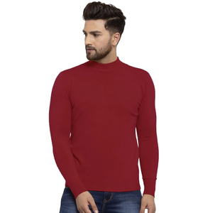 Pull en laine biologique respirant à col en V pour homme, motif argyle, hiver 2024, haute qualité - Product Image 3