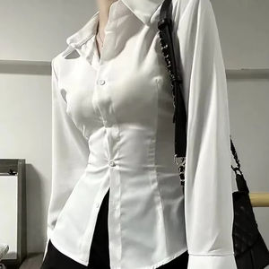 Camisas casuales transpirables de verano para mujer, camisa de manga larga con diseño personalizado, camisas de secado rápido de algodón orgánico 100% - Product Image 5