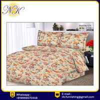 Drap de lit King Size tissé traditionnel en pur coton de la meilleure qualité avec housses de couette de mariage