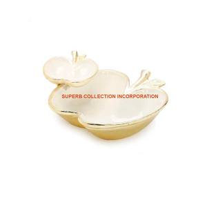 Color de latón chapado en oro Diseño de forma redonda Junta de metal de aluminio Cuatro cuencos Cuenco decorativo para el hogar - Product Image 4