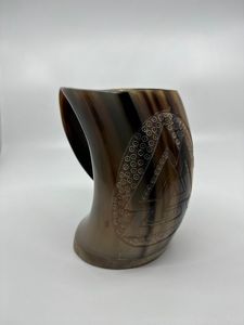 Taza de café y cerveza de cerámica tallada vikinga natural hecha a mano personalizada para uso doméstico en hoteles o restaurantes - Product Image 2