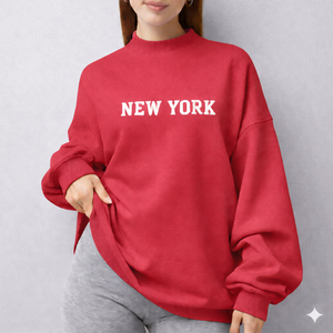 Women Long Oversized Mockneck Sweatshirt Winter Casual Loose Fit Soft Touch Fleece Streetwear Fashion <b>Top</b> Front - Product Image 6