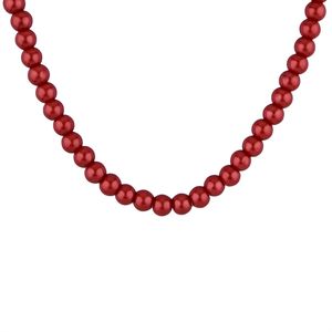 Bijoux indiens Collier de perles en fausse perle Bijoux pour femmes Grossiste de bijoux indiens, rouge - Product Image 4