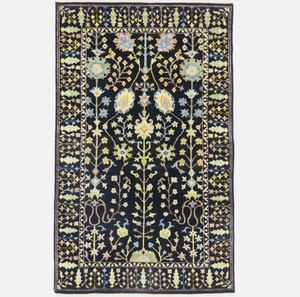 Alfombra de Lana Anudada a Mano con Diseño Floral, Alfombra para Dormitorio, Cocina, Habitación Infantil, Tamaño Personalizado 6x9, Juego Colorido para Decoración del Hogar - Product Image 2