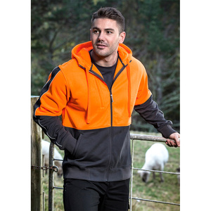 เสื้อฮู้ดซิปเต็มตัวสำหรับผู้ชายและผู้หญิงแจ็คเก็ตทำงาน Hi VIS - Product Image 5