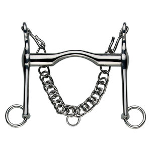 Bocado de Acero Inoxidable para Caballo con Cadena, Equipo de Equitación - Product Image 1