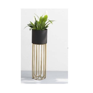 Maceta de metal de tamaño personalizado de calidad superior, soporte de maceta de hierro puro de oro y último diseño para macetas de jardín - Product Image 6
