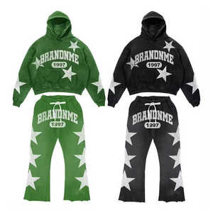 Survêtement ample de haute qualité pour hommes, sweat à capuche et bas de jogging, survêtement baggy avec logo personnalisé pour le jogging - Product Image 5