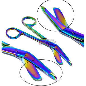 Ciseaux à bandage Lister en acier inoxydable Ciseaux d'infirmière incurvés Ciseaux de traumatologie de premiers soins | Outils chirurgicaux certifiés CE OEM - Product Image 6