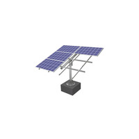 Wholesale Home Solar Ground Mount System Single Pole of Solar Panel Ground Mounting Rotator Stand
