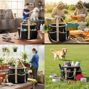 Sac de transport équestre pour le toilettage des chevaux et les soins des animaux, sac de toilettage imperméable pour les chevaux et les outils pour animaux de compagnie avec un design haut de gamme - Product Image 3