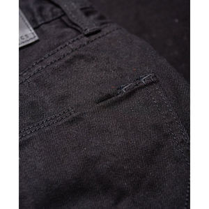 Short en jean noir taille moyenne Style décontracté hommes haute qualité respirant tricoté tissage Logo personnalisé fait Pakistan solide - Product Image 6