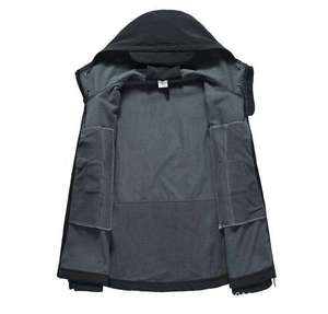 เสื้อกันลมมีฮู้ดกันน้ำสำหรับผู้ชายเสื้อแจ็คเก็ตกีฬายุทธวิธีปกตั้งสำหรับจัดส่งกลางแจ้ง - Product Image 2