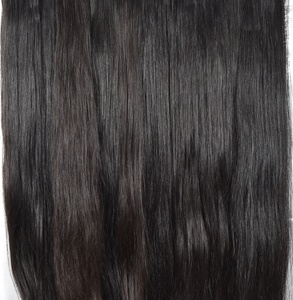 Extensions de cheveux humains du temple indien Remy à double trame alignée sur les cuticules non traitées couleur naturelle noire de la machine des vendeurs - Product Image 4