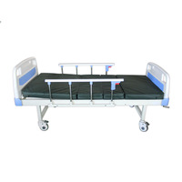 Fabricant chinois de lits d'hôpital, nouveau design, lit d'hôpital manuel multi-styles, lit d'hôpital en métal à double manivelle pour soins intensifs