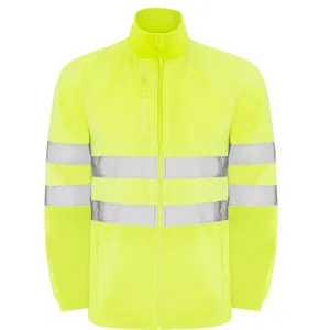 Giacca in Pile ad Alta Visibilità Altair, Felpa Promozionale con Cappuccio - Product Image 1