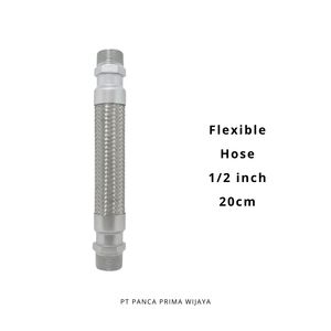 Chất lượng cao 1/2 inch x 20cm thép không gỉ linh hoạt kim loại Hose Mb + Mb bpst kết nối hiện đại leakproof bền Ống phù hợp - Product Image 2