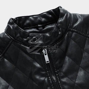 Chaqueta de Cuero para Hombre con Logotipo Frontal Personalizado, Color Sólido, Impermeable, Transpirable, Estilo Urbano, Oferta, Precio Razonable - Product Image 5