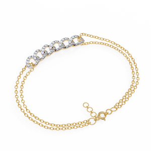 Fabulous 18k Solid <b>Gold</b> Lab Grown Diamond Women's Round Brilliant Cut Bracelet & <b>Bangle</b> - Product Image 1
