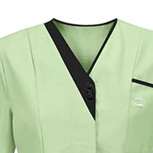 Uniformes hospitaliers respirants les plus vendus gommages médicaux décontractés pour femmes ensembles d'uniformes de gommage d'allaitement à manches courtes avec broderie personnalisée - Product Image 2