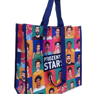 ถุงผ้านอนวูฟเวนสำหรับ120gsm-140gsm เป็นมิตรต่อสิ่งแวดล้อมถุงช้อปปิ้งผ้า PP แบบใช้ซ้ำได้พร้อมพิมพ์โลโก้ไอเดียของขวัญชั้นยอด - Product Image 1