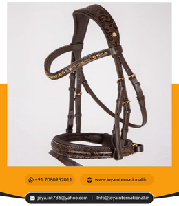 Bride en cuir de cheval de fabricant indien de haute qualité à vendre Bride à mordiller Tokyo personnalisée pliée - Product Image 5