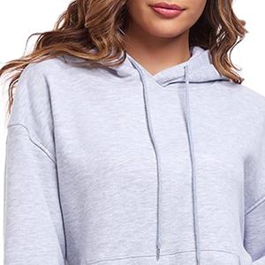 Venta caliente 100% algodón Color liso chándal para mujer de alta calidad ropa de calle nueva llegada personalizado Casual chándal para mujer - Product Image 4
