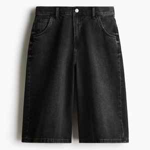 Shorts Vaqueros Casuales Estilo Vintage Urbano con Cierre, Dobladillo Deshilachado, 100% Algodón, Shorts de Mezclilla para Hombre con Pedrería - Product Image 3