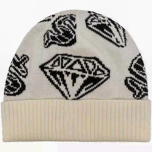 Conception personnalisée Jacquard Beanie OEM Branding Chapeau d'hiver pour les équipes sportives Streetwear et marketing - Product Image 1