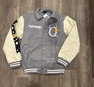 Chaqueta universitaria con letras de béisbol personalizada de alta calidad de fabricante OEM para hombre con mangas de cuero de chenilla bordadas para invierno - Product Image 3