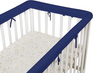 Cubierta de riel de dentición para cuna, protector de borde suave, transpirable y anticolisión - Product Image 2