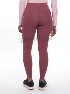 Pantalones de equitación para mujer, ropa de competición de entrenamiento, ajuste relajado, estiramiento flexible en cuatro direcciones, estilo profesional, uso en las cuatro estaciones - Product Image 2