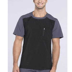 Combinaison de gommage unisexe en polyester spandex élégant vêtements médicaux vêtements de travail de laboratoire pour la chirurgie et les soins infirmiers uniformes d'hôpital ensemble de gommages - Product Image 3