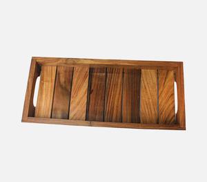 Modern Bamboo Serving Tray <b>Set</b> Premium Quality Polished Finish Natural Crafts Wood Customizable Size Shape for Coffee <b>Tea</b> - Product Image 1