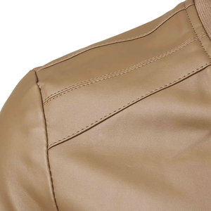 New Arrival OEM Wholesale Men <b>Leather</b> Jacket <b>High</b> Quality <b>Top</b> Trending Men <b>Leather</b> Jacket with Customized logo jacket for men - Product Image 4