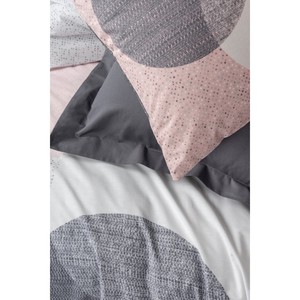 Leron Grey Geometric Pattern Single Duvet Cover <b>Set</b> Home Use Cotton Box Model - Product Image 3