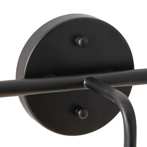 Lámpara de tocador DreamCraft de estilo rústico con 3 bombillas y plástico para baño y artículos de aseo - Product Image 3