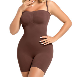 Body Moldeador de Una Pieza para Mujer, Sin Costuras, de Alta Compresión, Tallas Grandes, Estilo Bandeau - Product Image 1