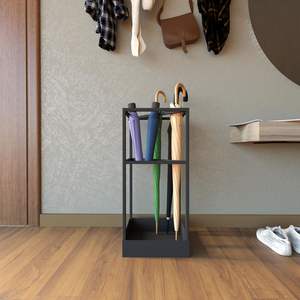 Porte-parapluie traditionnel en fer antique avec de beaux motifs artisanaux pour hôtels restaurants villas et décoration de maisons de luxe - Product Image 5